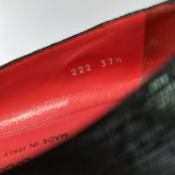 Pas de rouge Black 37.5 suede leather pumps - Picture 3 of 16